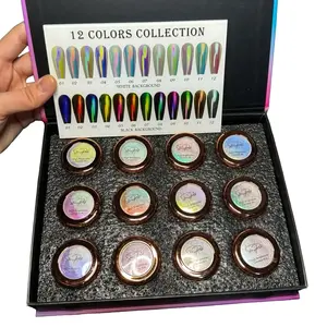 2024 Limited Edition Moonlight Nail Powder Collection - High Brightness Chrome Powder for Nail Art & Beauty