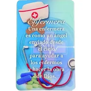 Enfermera - Tarjeta de Oración Laminada en Español