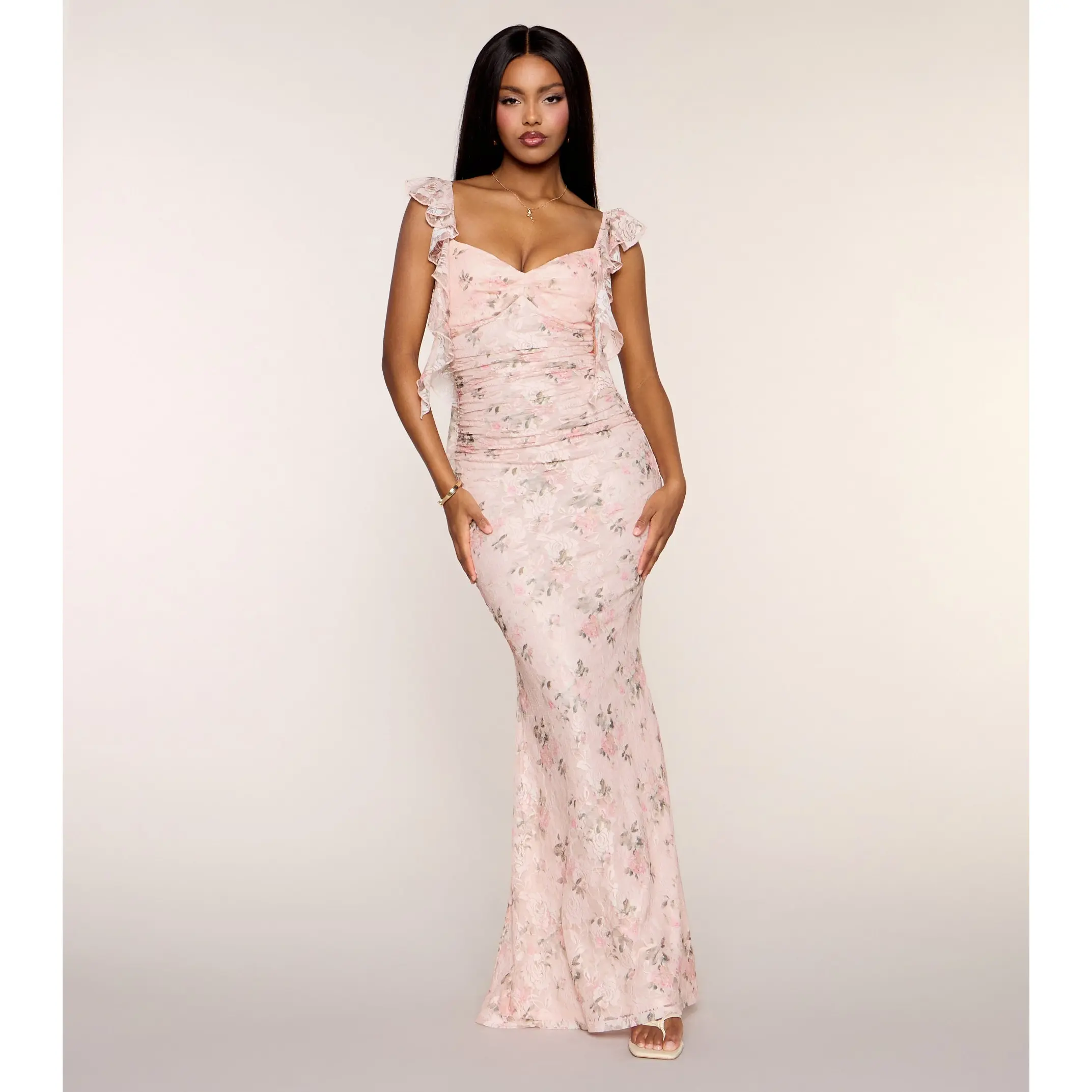 Juliette Floral Lace Mermaid Formal Dress