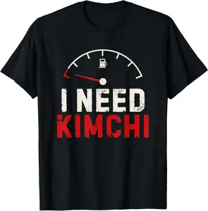 Casual Cotton shortsleeve tees Vintage I Need Kimchi Lover T-Shirt