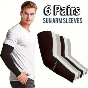 6 Pairs Cooling Arm Sleeves for Men & Women – Breathable, UV Sun Protection, ice arm sleeve for Women, Men & Youth