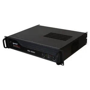Gemini Professional 3000W 2-Channel Power Amplifier – PA & DJ Power Amp with XLR/RCA Inputs, Bridge Mode, Cooling Fan, Clip Limiter, Speakon Outputs, Rackmount Pro Audio Amplifier (XGA-3000)