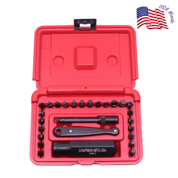 #7331 SAE + Metric Allen Hex Screwdriver Set | Chapman MFG