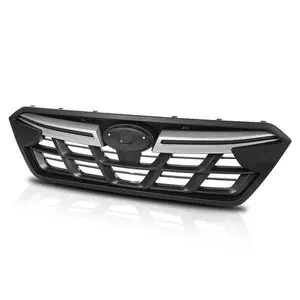 Fit For 2021-2023 Subaru Crosstrek Front Upper Bumper Grille Grill Black Chrome