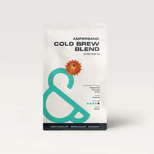 AMPERSAND Cold Brew Blend 12 oz Freshly Roasted Guatemala, Ethiopia, & Brazil Beans