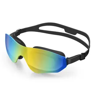 [Summervibes]Otionus Swim Goggles Adult, Frameless Wide Vision Swimming Goggles for Men Women, Anti Fog UV Leakproof Pool Goggles,for Lake,Beach, Summer Party outdoorfun