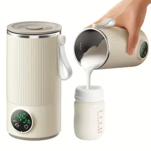 Rechargeable Electric Whisking Coffee Mug with Smart Temperature Control, USB Charging, 4-6 Hour Battery Life, C-Shaped Design, Durable Plastic, Perfect for Travel & Home Use, Coffee Travel Mug