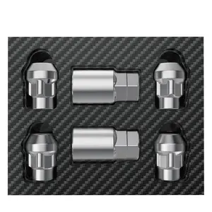 Crosstar M12x1.5 Wheel Lock Lug Nuts Kit - Flower Anti-Theft Design with 2 Keys | Fits Honda Civic, Toyota Camry, Ford, Hyundai & More | 13/16" Hex Key, All-Weather Chrome Protection