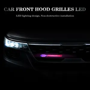 Car Front Grille LED Logo Light, Ford Vehicle Front Badge Decorative Lamp, Auto LED Modification Accessories, Led Car Lights, Emblem Grill Lights