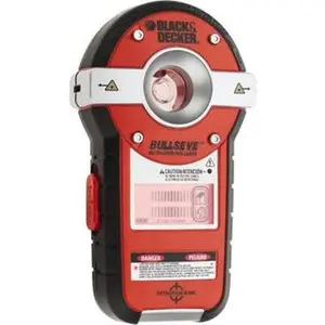 Black & Decker 2 Beam 20' Max Range Level with Stud Sensor Red Beam, 1/8" at 10' & 3mm at 3m Accuracy, Battery Included BDL190S