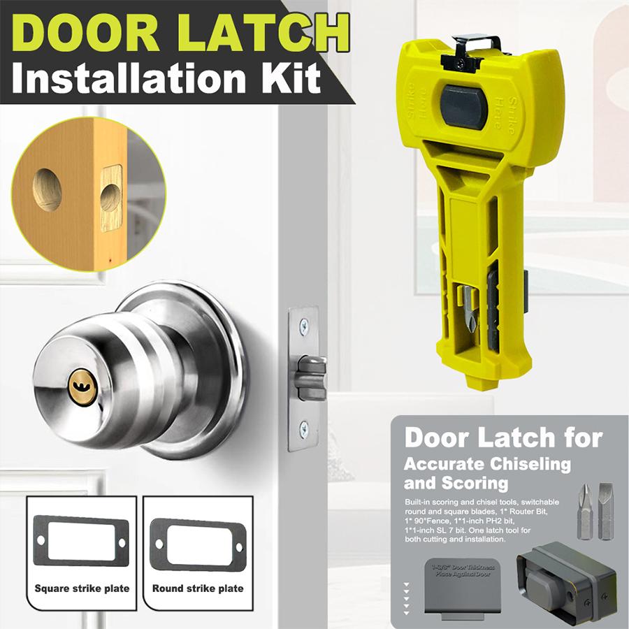Bolt kit for bolt latch hole tool, door lock installation chisel tool, door chisel tool