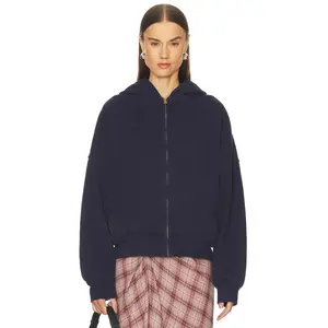 GRLFRND Zip Hoodie in Navy