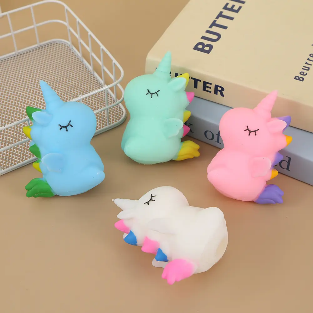 Cute Unicorn Slow-Rebound Squishies - Stress Reliever, Sensory Friendly Oddly Satisfying Toy, Anger Management Aid for Neurodivergent Kids