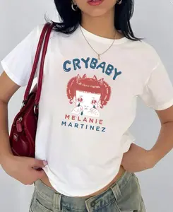 Melanie Martinez Cry Baby Music White Unisex Baby Tee, Gift For Her