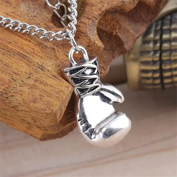 Single Boxing Glove Necklace Stainless Steel
