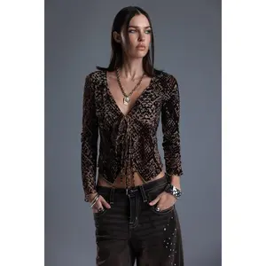 Missme Sona Snakeskin Top