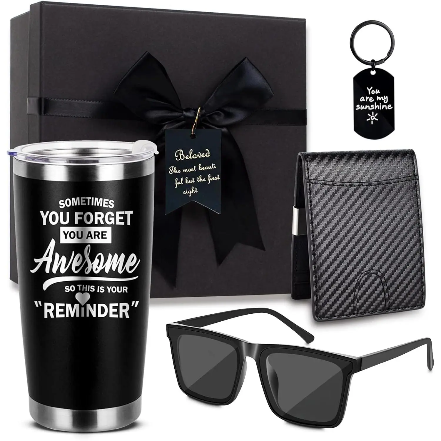 Birthday Gifts for Men Funny Christmas Gifts Baskets for Him Father's Day for Dad Anniversary Who Have Everything for Husband, Boyfriend, Brother, Son, Grandpa Tumbler Multitool  Set