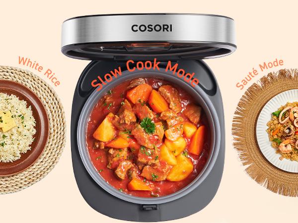 [Live] COSORI 18-in-1 Multi Rice Cooker 5-Quart: Rice, Slow Cooker, Steamer, 24H Warmer, Fuzzy Logic,Nonstick,50 Recipes,Kitchen Appliances Electric