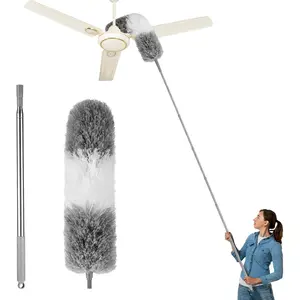 Dusters for Cleaning, Duster with Extension Pole,Ceiling Fan Cleaner Duster,Long Duster Extended Handle,Blind Cleaner Dusting