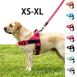 Dog Harness | Chafe Resistant Webbing, Adjustable Neck & Chest, and Heavy Duty D-Ring | Sturdy, Comfortable, Easy to Use