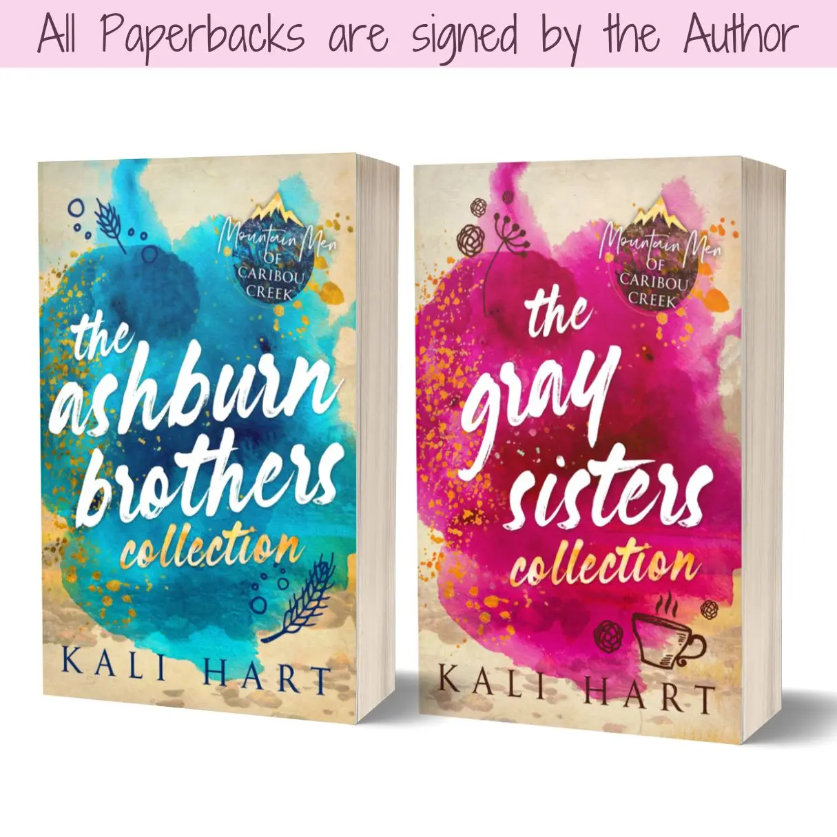 Caribou Creek Bundle: The Ashburn Brothers + The Gray Sisters: 2 Signed Paperbacks, 6 HEAs