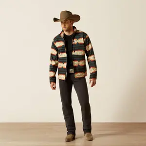 MEN'S ARIAT LOGO SOFTSHELL RED SOUTHWEST JACKET - 10062583