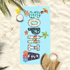 1pc Name Customized Beach Towel - Personalized Beach Blanket, Super Absorbent & Quick-drying Swimming Towel - For Beach, Swimming, Camping & Travel - Ideal Gift for Beach Lovers