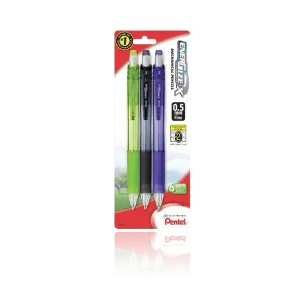EnerGize-X™ Mechanical Pencils - Grip, Assorted, Colorful, Blue Writing for Office Stationery Needs, Grip Pencils, Assorted Pencils