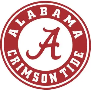 Alabama Crimson Tide Universal Car Sticker, Vehicle Exterior Decoration Accessory, Easy Installation, Durable for Personalization