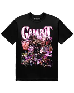 Comics 'Gambit' Staple T-Shirt Cotton Tee, Streetwear Unisex