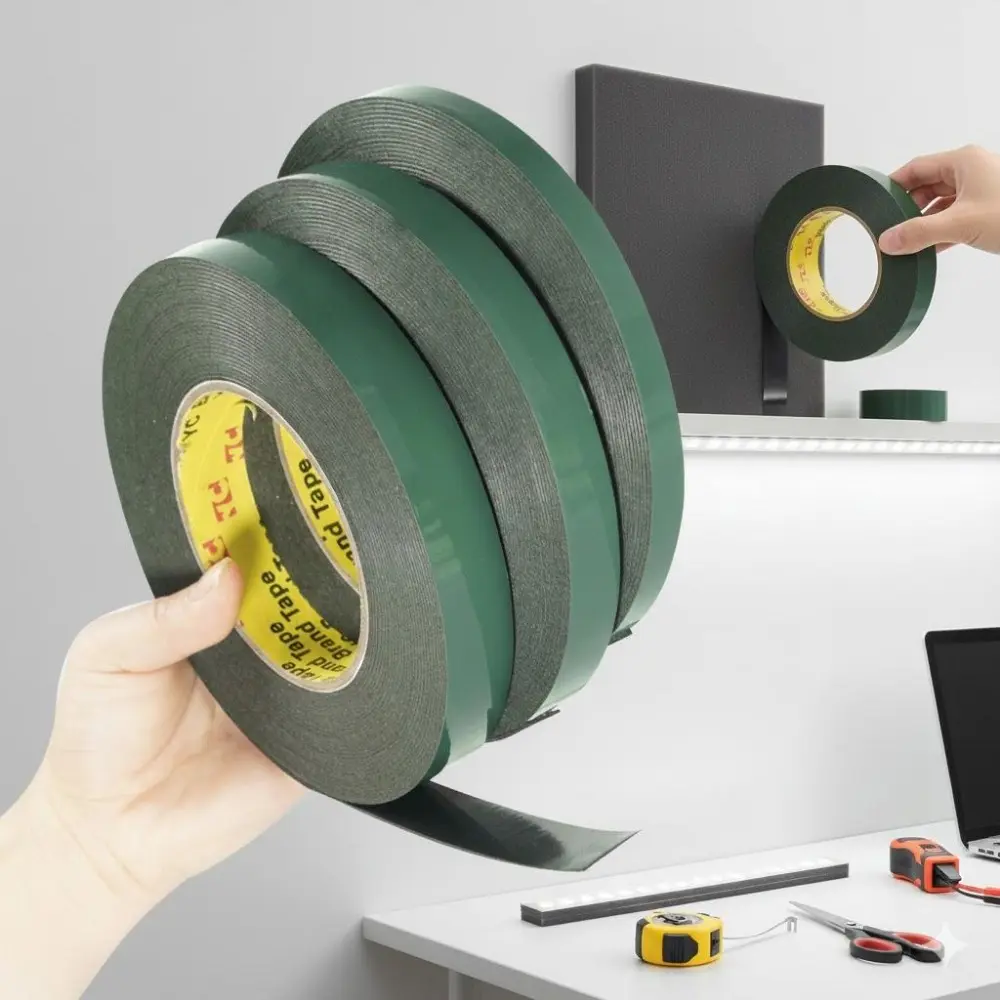 Heavy-Duty Waterproof Sponge Tape - Black Anti-Slip, Shock Absorbing Seal Strip. Perfect for DIY Car Decor, Home Wall & Handcrafts. Durable, Anti-Collision, Trim-Resistant, Non-Slip Adhesive Foam Padding.