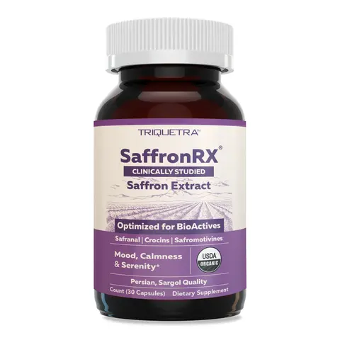 Organic Saffron Extract – Premium Persian Sargol with Safromotivines, Safronal & Crocins – Clinically Validated Formula for Enhanced Mood, Calm & Serenity – 30 Servings Healthcare Natural