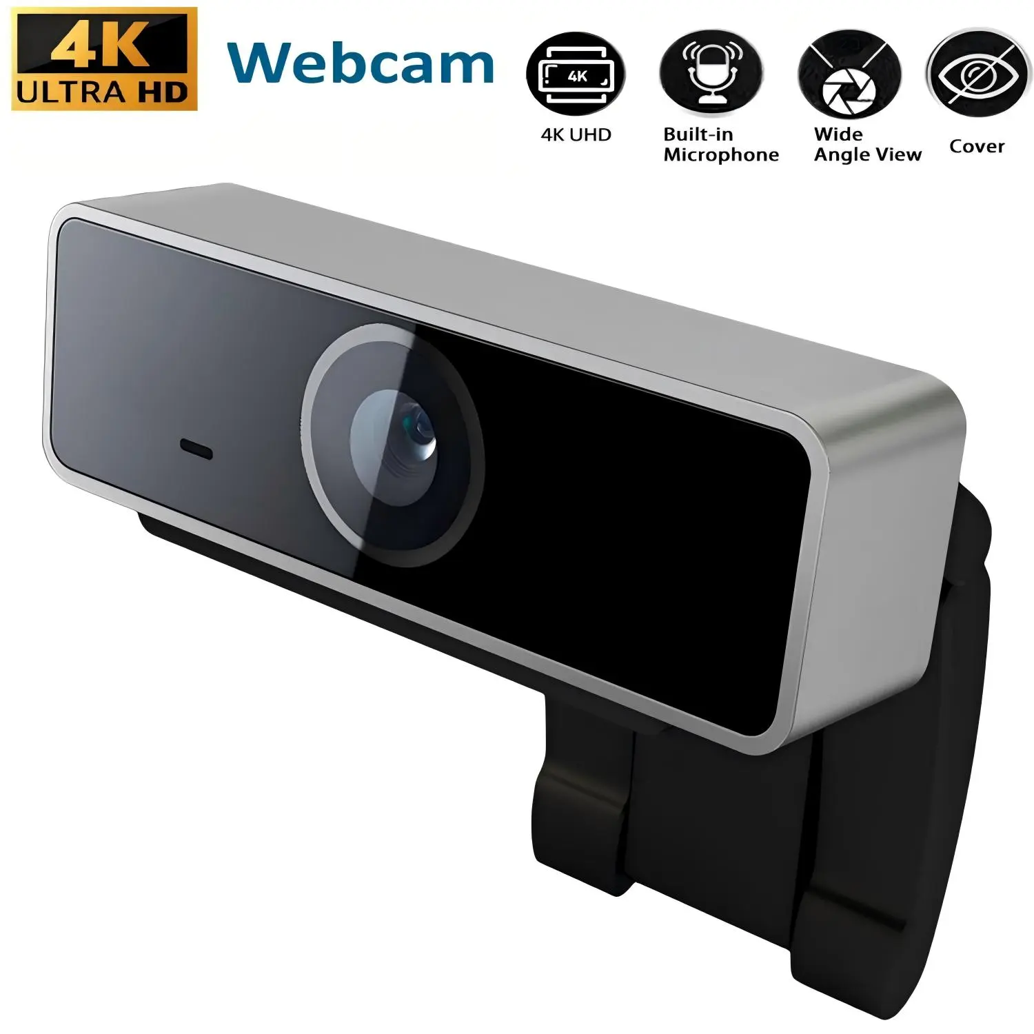 USB Powered Webcam, 1080P Streaming Webcam with Microphone, Plug & Play Webcam for Video Call, Learning, Conference, Compatible with PC, MAC, Laptop, Web Camera for Desktop Computer, Streaming Equipment