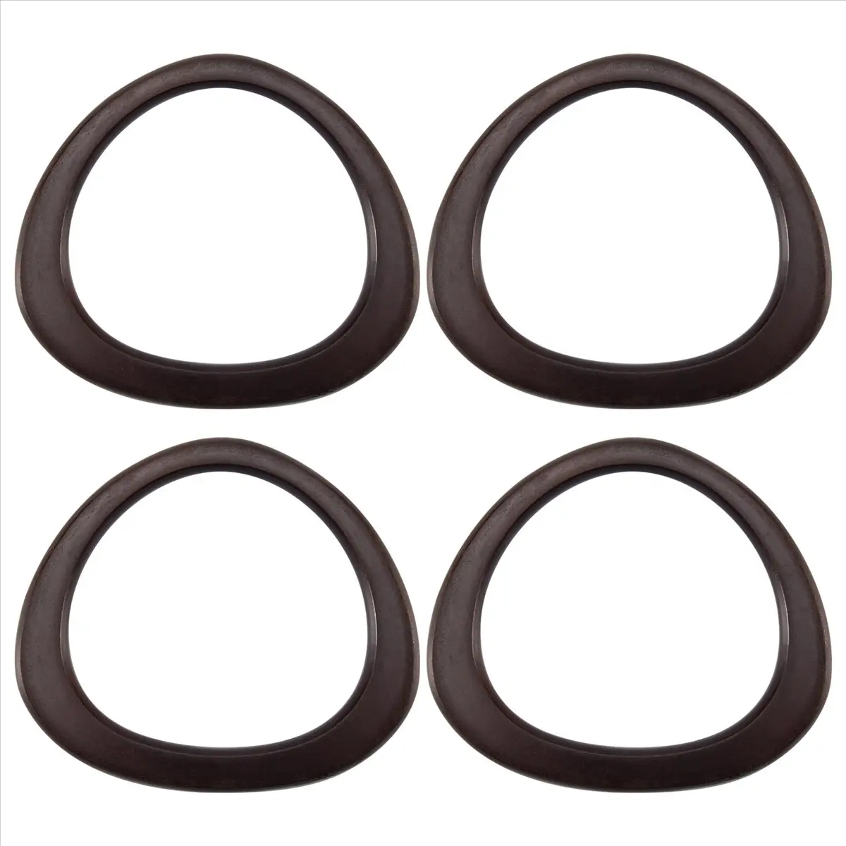 4 Pack Wooden Purse Handle D Shape Wooden Handles Replacement Tool for Crocheted Knitted Bag Beach Bag Straw Bag Handles