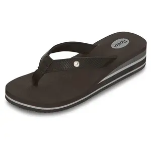 Floopi Womens Lola Wedge Thong Flip Flop