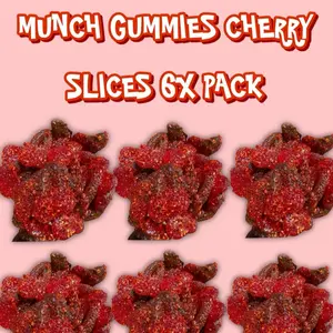 Munch Gummies ~  cherries slices six pack