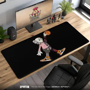 Kaws Basketball Mouse Pad: Urban Street Art Desk Mat