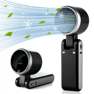Portable Digital Display Fan, USB Rechargeable Handheld Fan, 120-speed Handheld Turbo Fan, Suitable for Travel, Outdoor Use, Office Comfort and Home Cooling Solution
