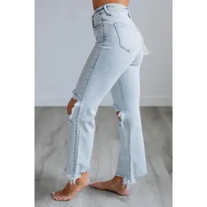 JeansVintageLightWashDenimClothingForDailyCasualWearClassicStyle Womenswear Bottom