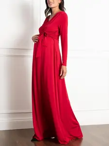 Seraphine - Ayuna Maternity Wrap Maxi Dress