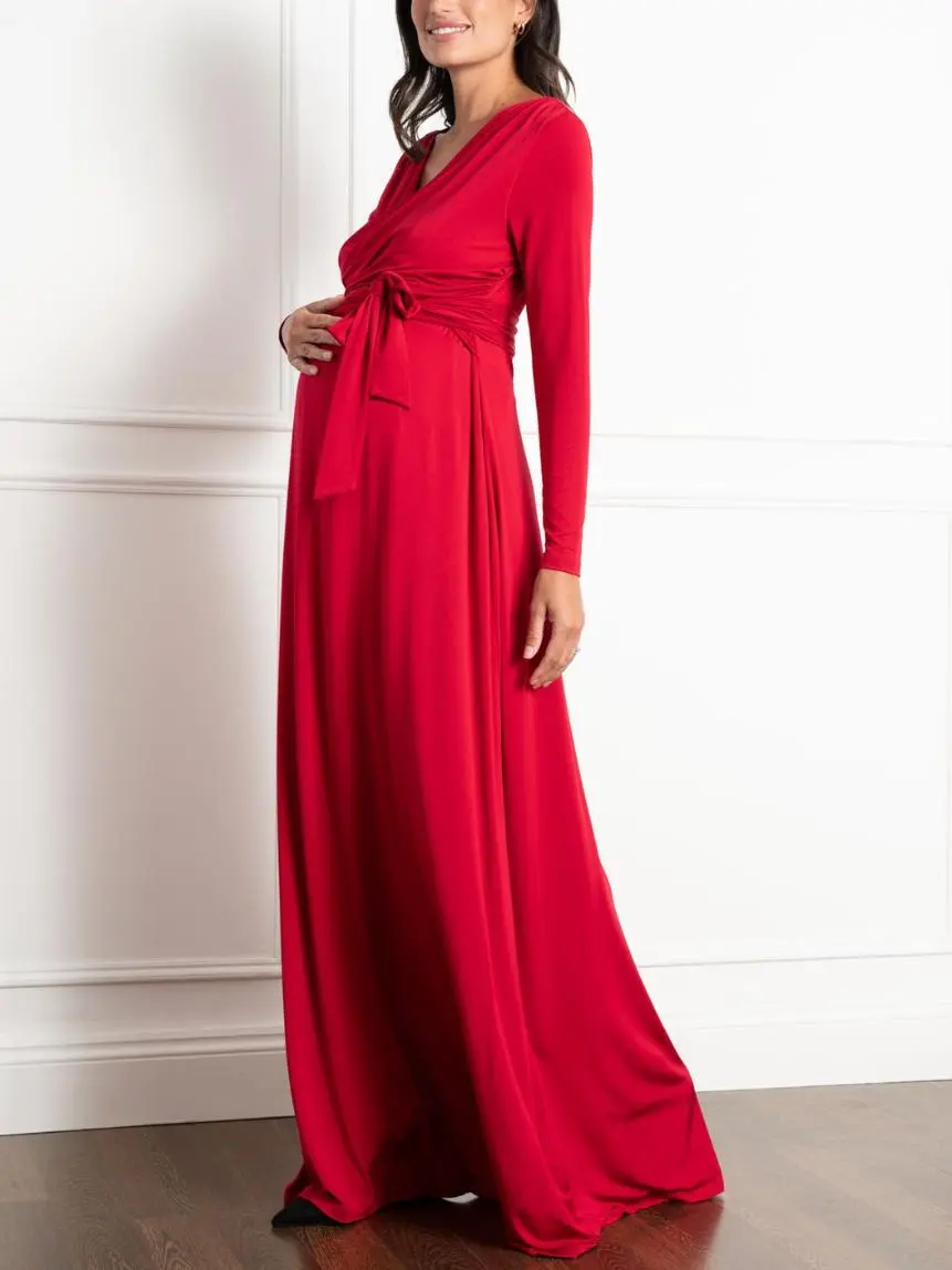 Seraphine - Ayuna Maternity Wrap Maxi Dress