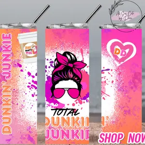 Total Dunkin Junkie 20 oz Tumbler Stylish Drinkware