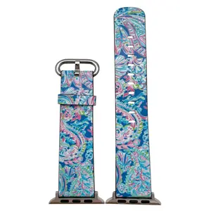 Olivia Pratt Abstract Faux Leather Watch Band #12