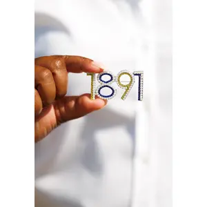 1891 NC A&T Crystal Stone Lapel Pin