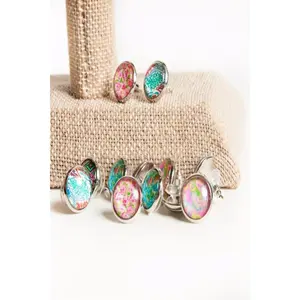 Beautiful Glass Stud Earrings - Final Sale