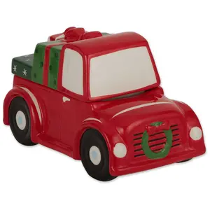 Design Imports Ceramic Christmas Truck Cookie J ar
