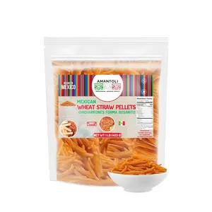 Amantoli - Mexican Wheat Duritos Chicharrones Straw Shape |1Lb (453gr) Snack, Traditional, Crunchy, Delicious | Chicharrones/Fritura De Harina En Forma De Palito Para Freir | Made In Mexico.