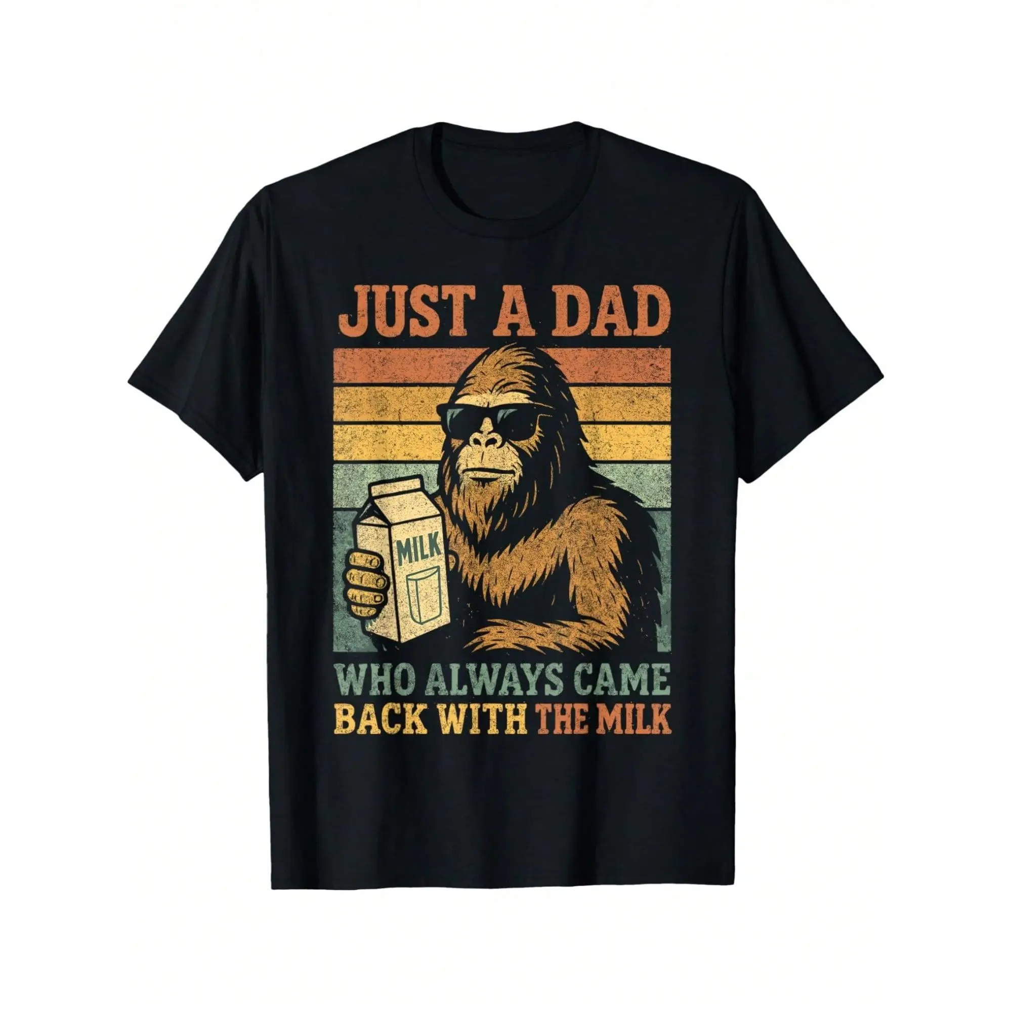 Papa Just A Dad Who Always Came Back With The Milk T-Shirt