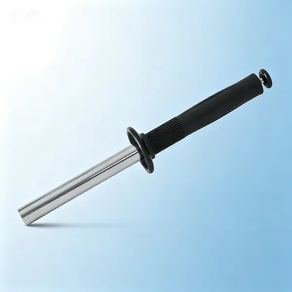 Heavy-Duty Compact Magnetic Chip Collector Wand with Plunger Handle - Strong Magnetic Adhesion Metal Pickup Tool, Quick-Release, No-Glue, Reusable for Workshop, Garage, Magnetic Swarf Collector Wand