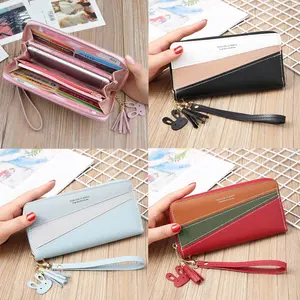 Women Lady Leather Clutch Wallet Long Purse Credit Card Phone Holder Zip Handbag